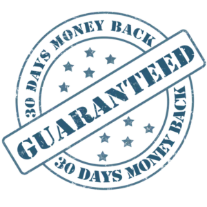 dxw3's 30-days money back guarantee stamp
